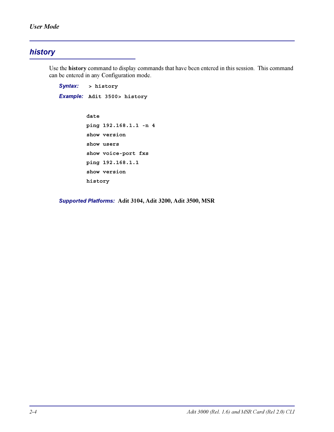 Carrier Access none manual History 