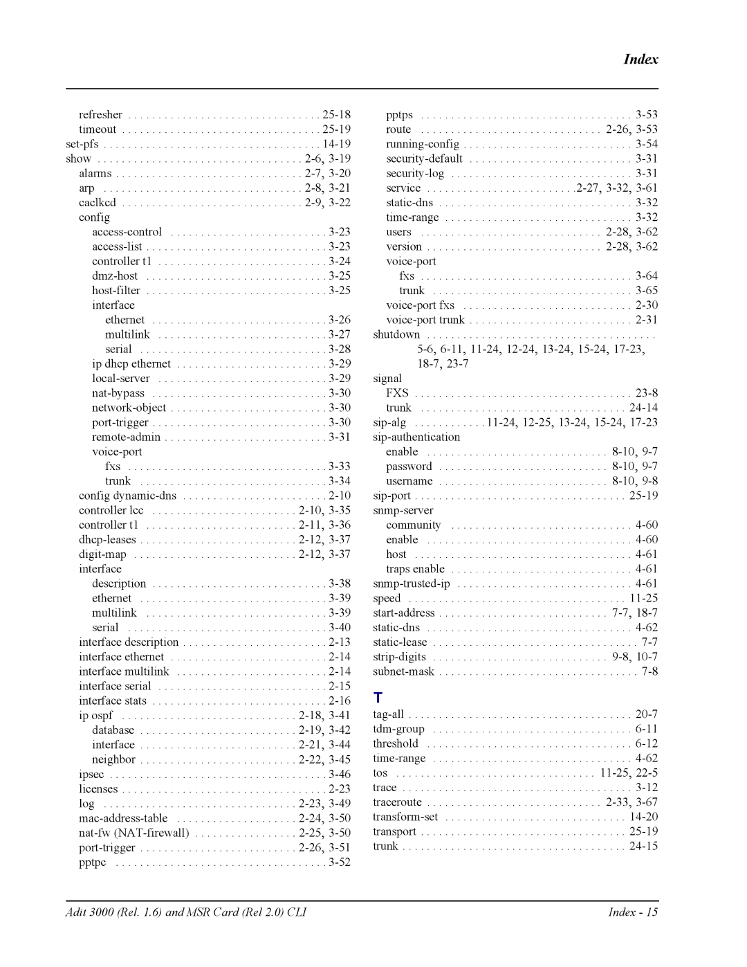 Carrier Access none manual Fxs 