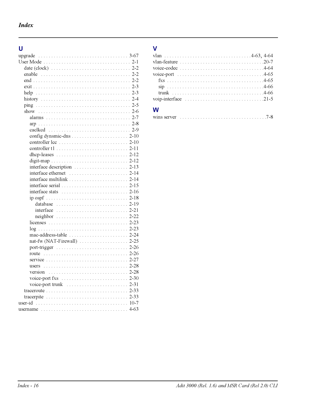 Carrier Access none manual 63,4-64 