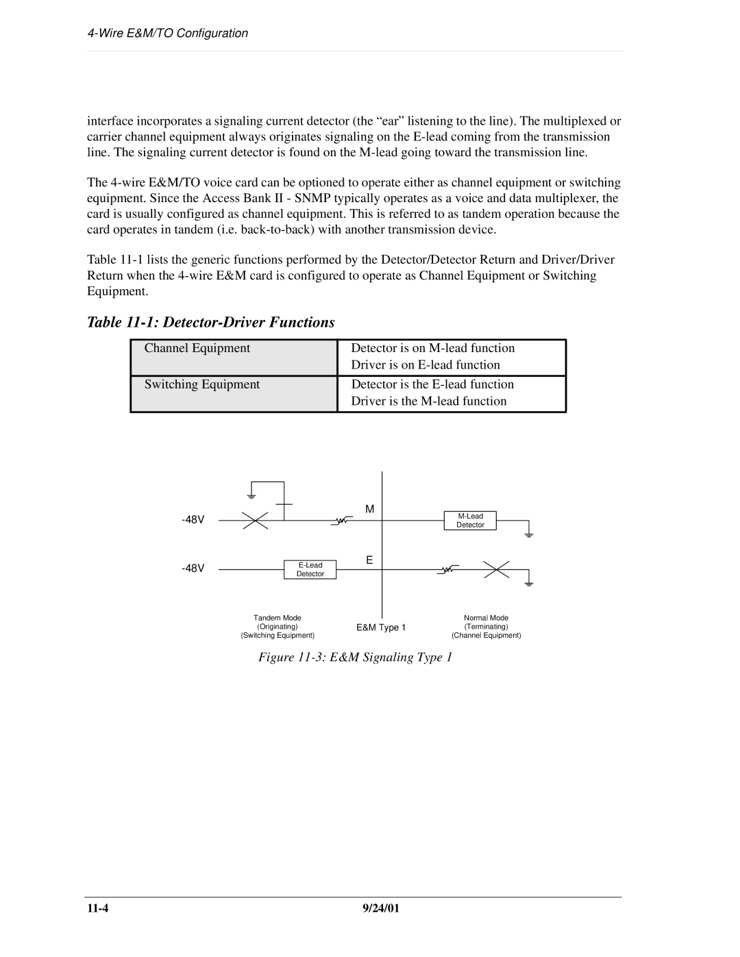 Carrier Access SNMP manual Detector-Driver Functions, 48V 