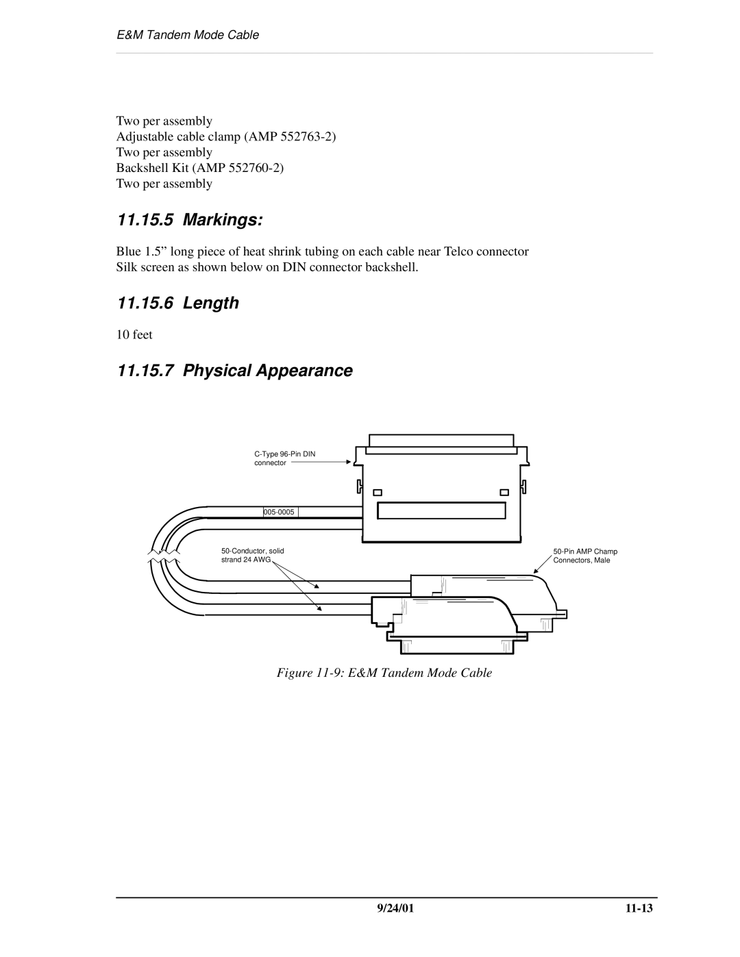 Carrier Access SNMP manual E&M Tandem Mode Cable 