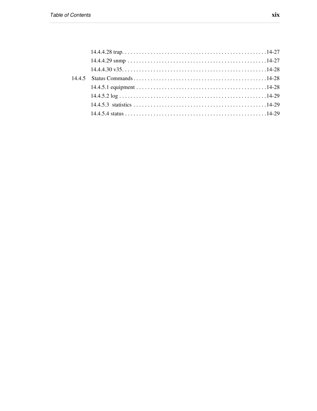 Carrier Access SNMP manual Xix 