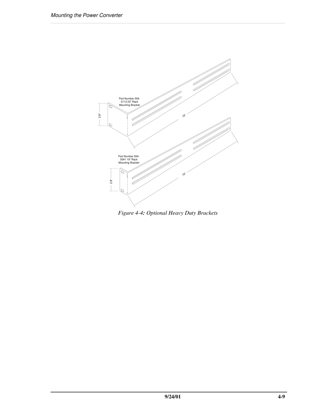 Carrier Access SNMP manual 4Optional Heavy Duty Brackets 