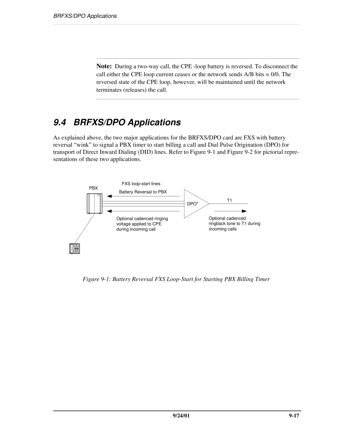 Carrier Access SNMP manual BRFXS/DPO Applications, Dpo 