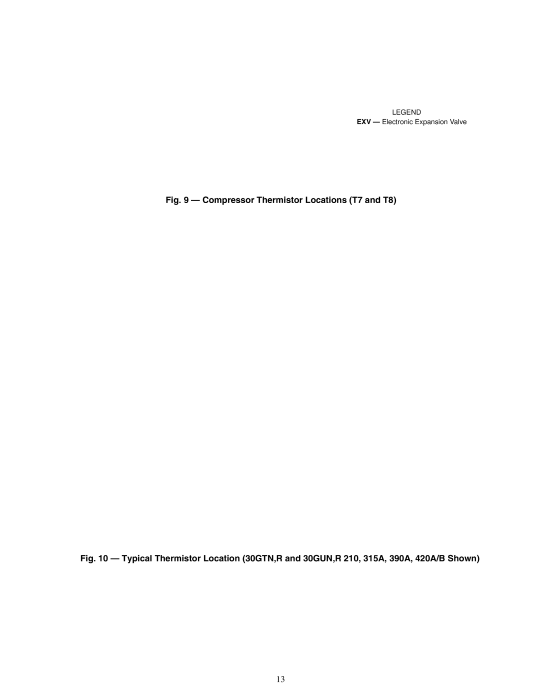 Carrier Air Conditioner specifications Compressor Thermistor Locations T7 and T8 