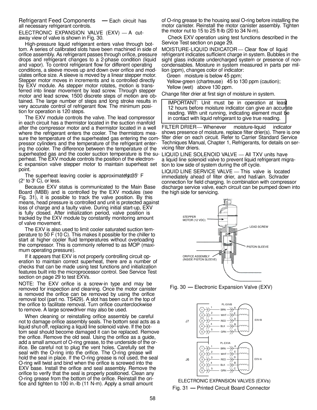 Carrier Air Conditioner specifications Refrigerant Feed Components Each circuit has, Printed Circuit Board Connector 