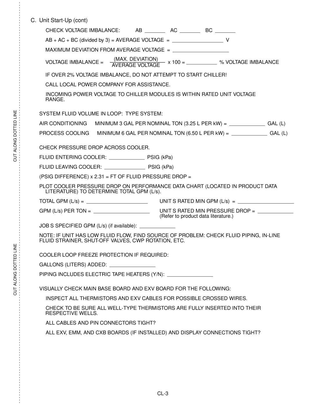 Carrier Air Conditioner specifications UnitStart-Up, System Fluid Volume in Loop Type System 