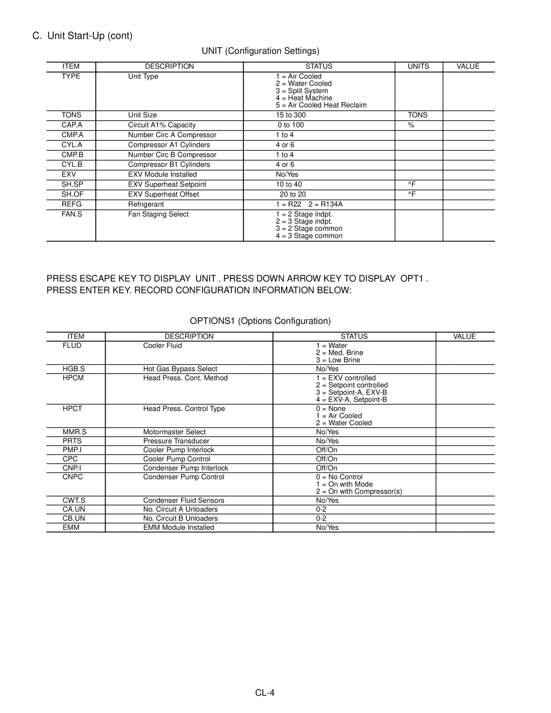 Carrier Air Conditioner specifications Unit Start-Up 