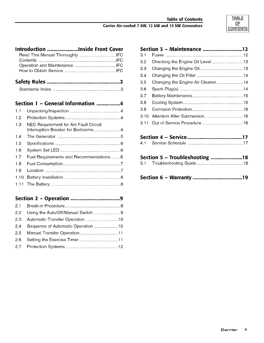 Carrier ASPASICCA015, ASPASICCA007, ASPASICCA012 owner manual Introduction 