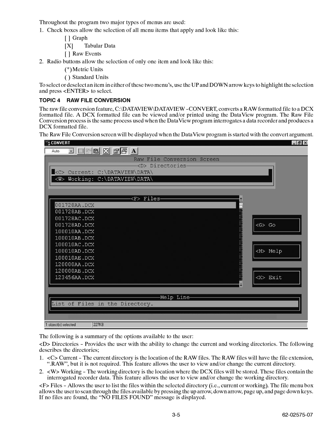 Carrier Container Refrigeration Unit manual Topic 4 RAW File Conversion 