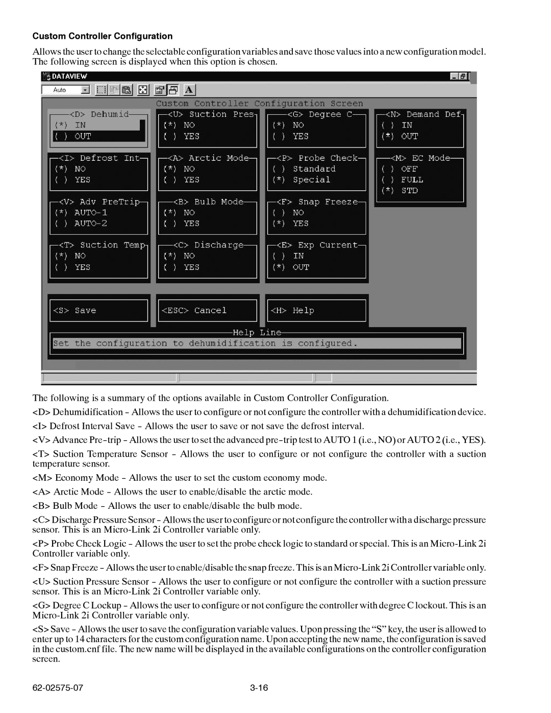 Carrier Container Refrigeration Unit manual Custom Controller Configuration 