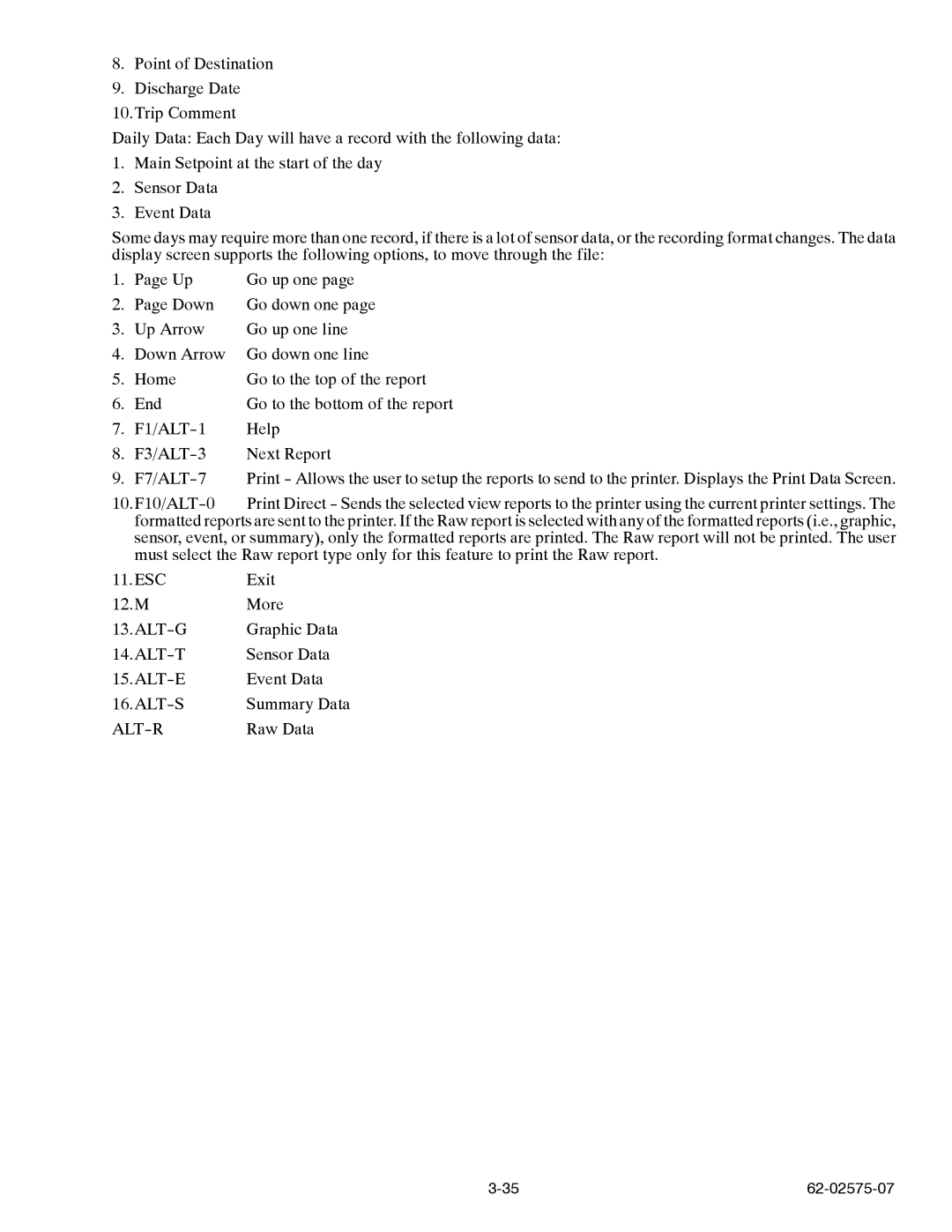 Carrier Container Refrigeration Unit manual Alt-R 