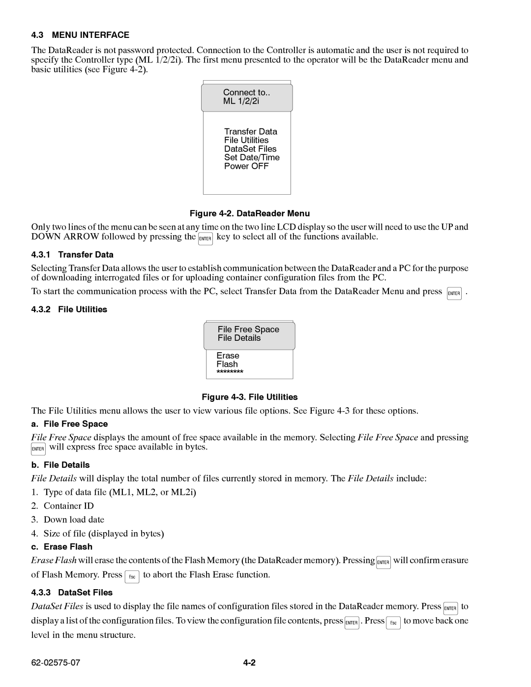 Carrier Container Refrigeration Unit manual Menu Interface 