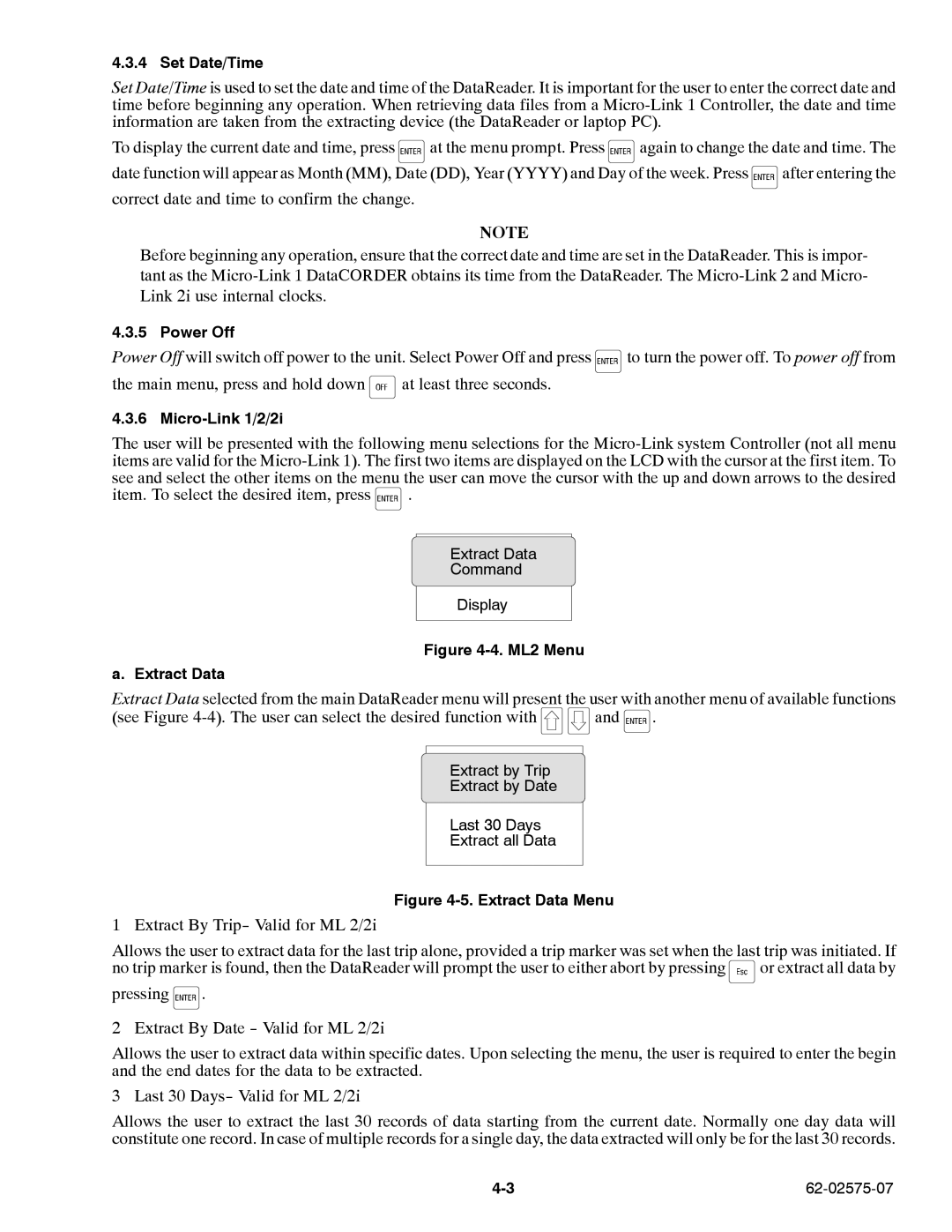 Carrier Container Refrigeration Unit manual Item. To select the desired item, press 