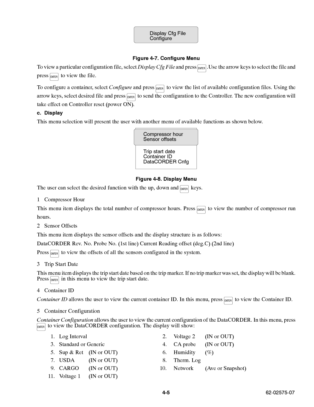 Carrier Container Refrigeration Unit manual Usda, Cargo 