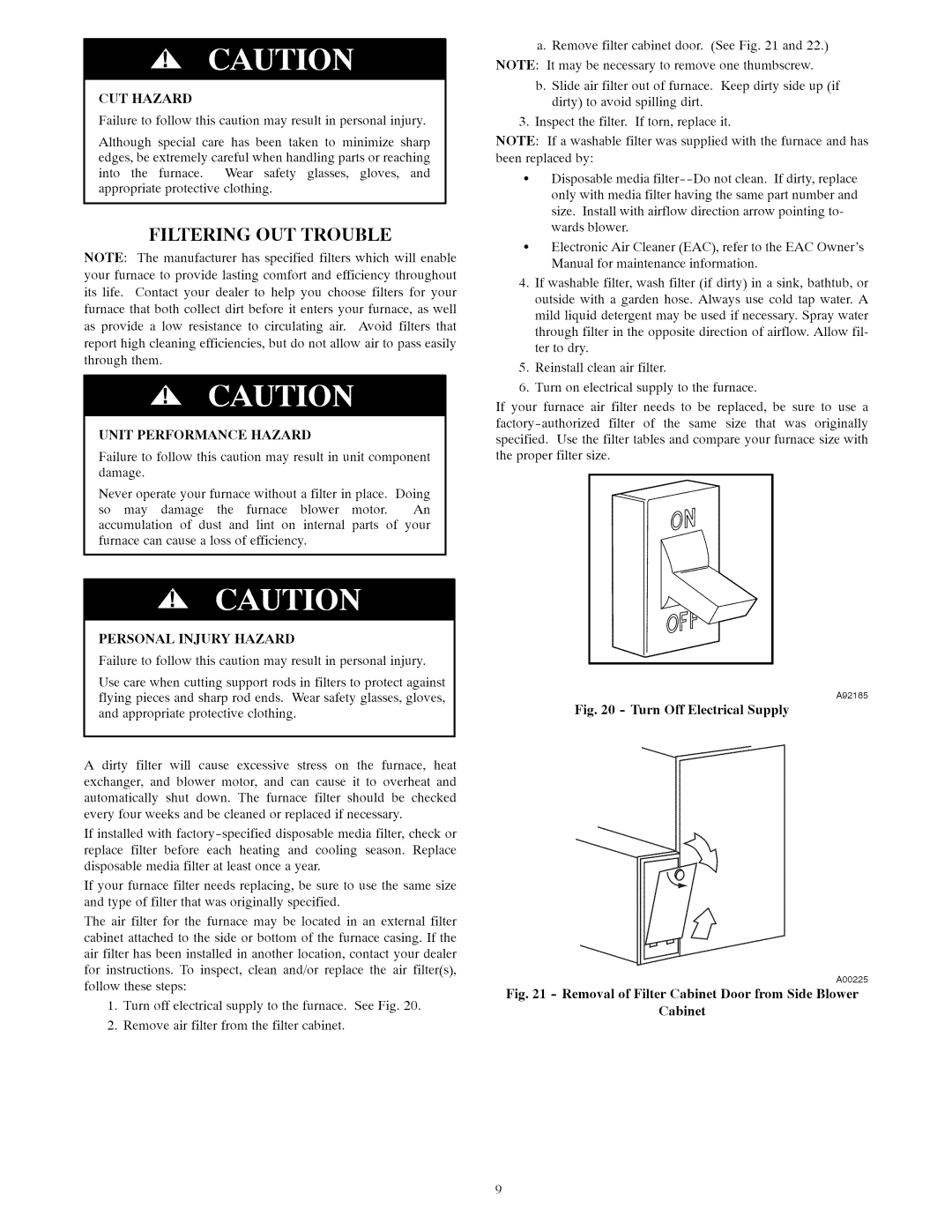 Carrier Furnace owner manual Cuthazard 