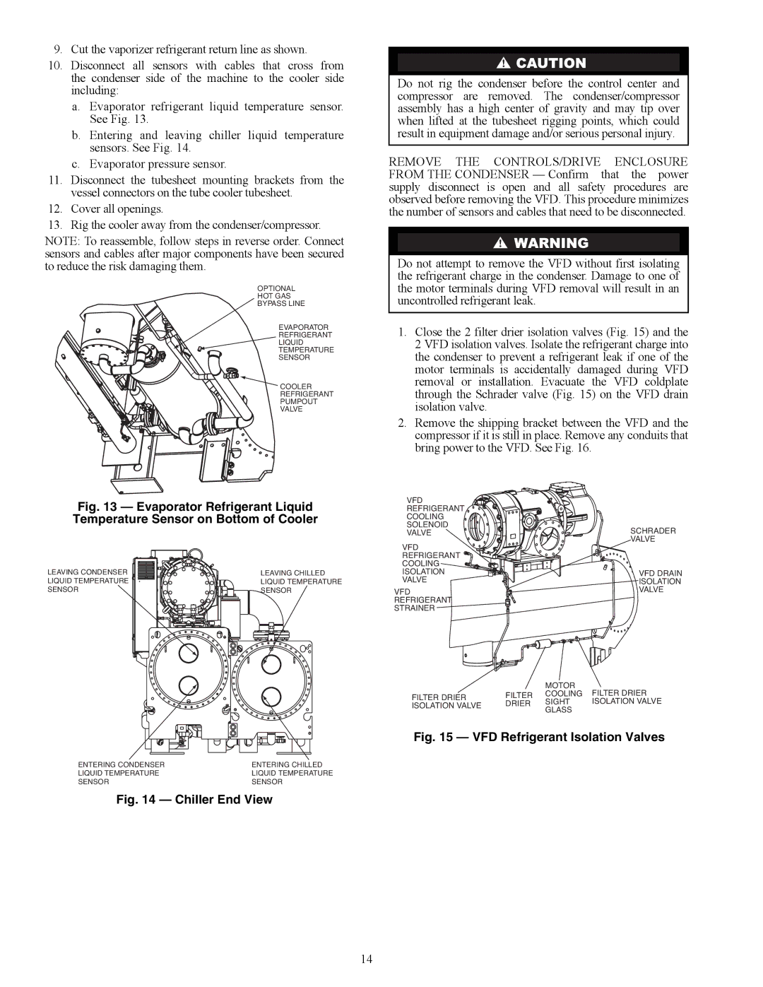 Carrier HFC-134A installation instructions A23-1635, A23-1563, A23-1564 