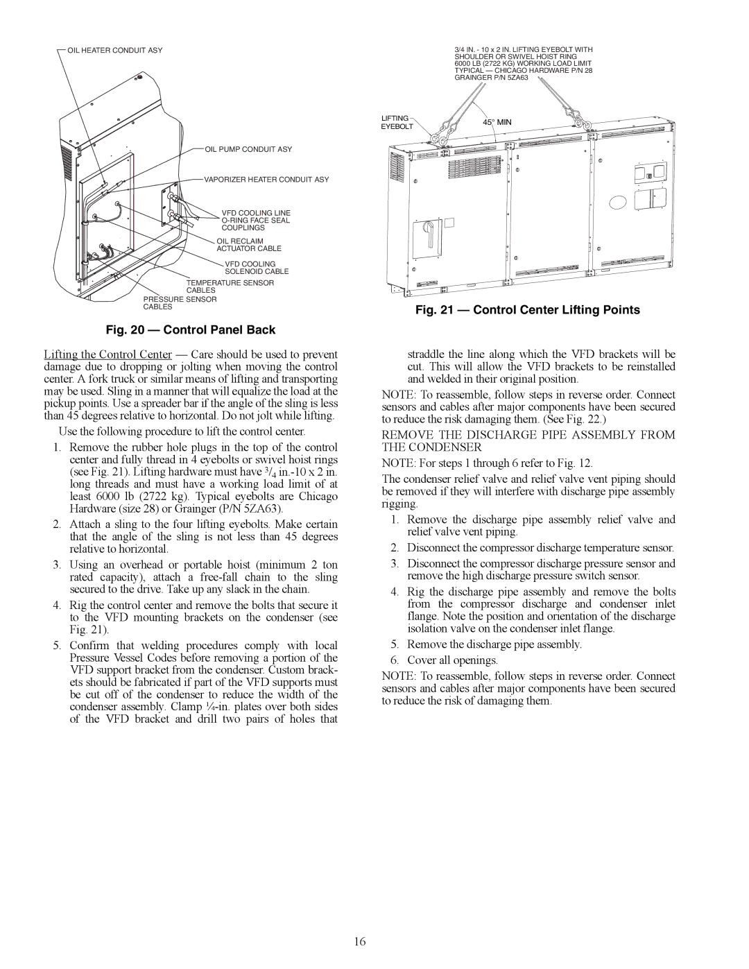 Carrier HFC-134A installation instructions A23-1571 Cables, A23-1561 