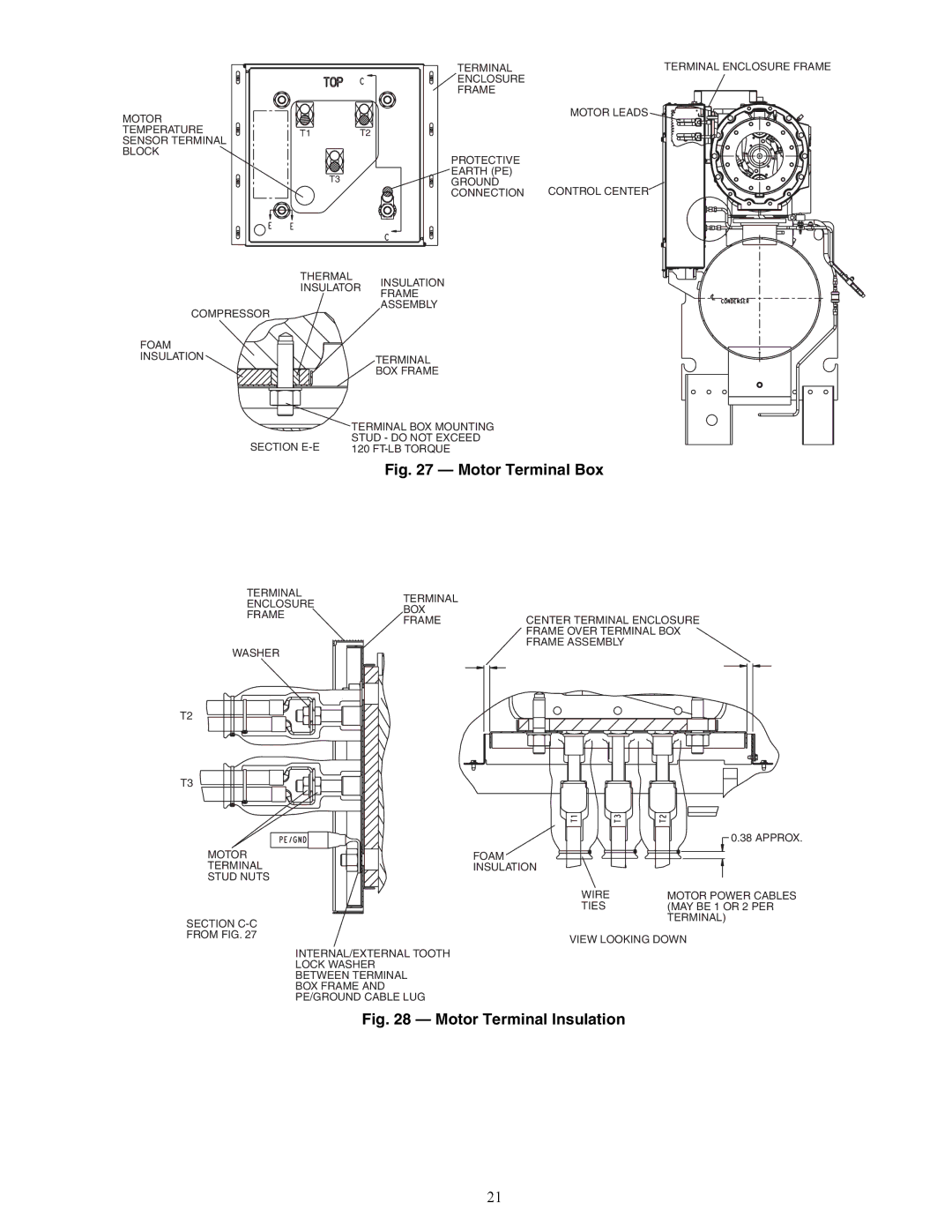 Carrier HFC-134A installation instructions Motor Terminal Box, A23-1576 