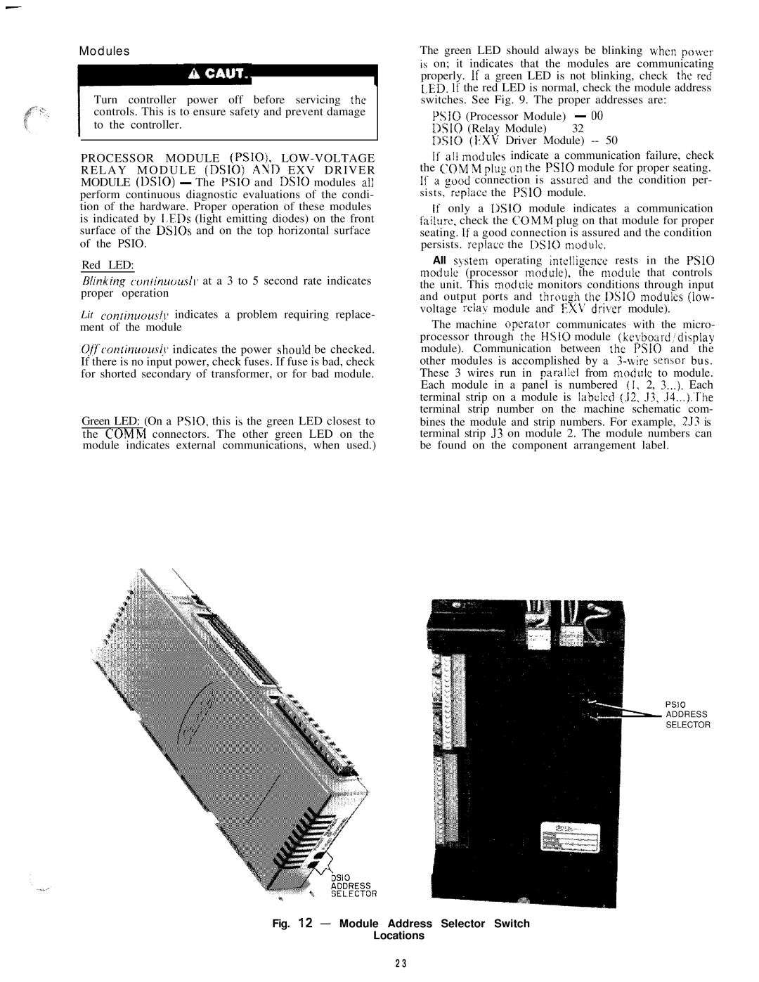 Carrier HS070-160 manual Modules 