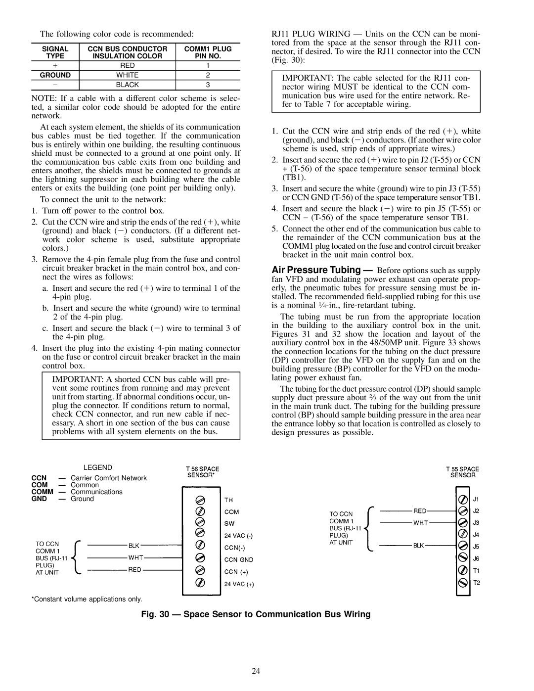 Carrier MPE62L-10R, 50MP62L-10R, 48MPD specifications Ccn, Comm 