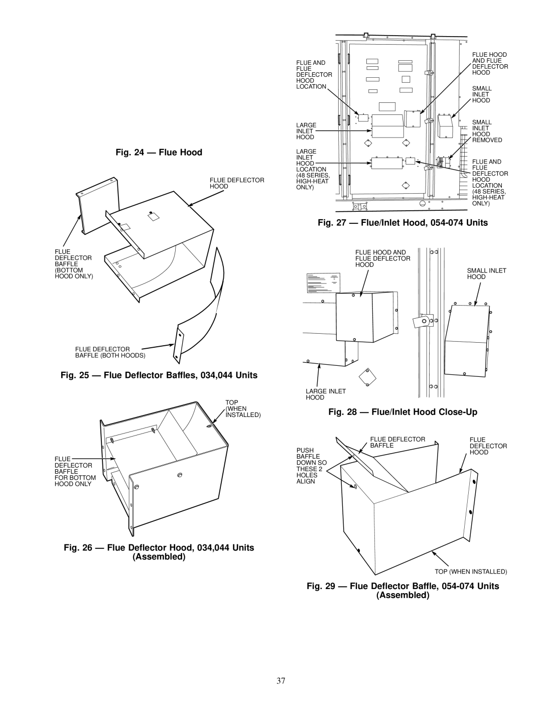 Carrier NP034-074 specifications Flue Hood 