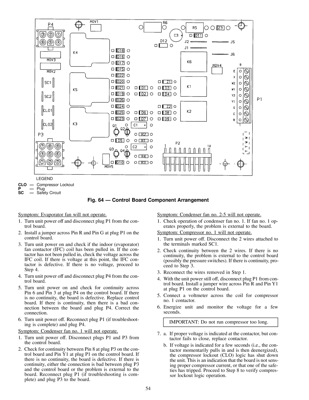 Carrier NP034-074 specifications Control Board Component Arrangement 