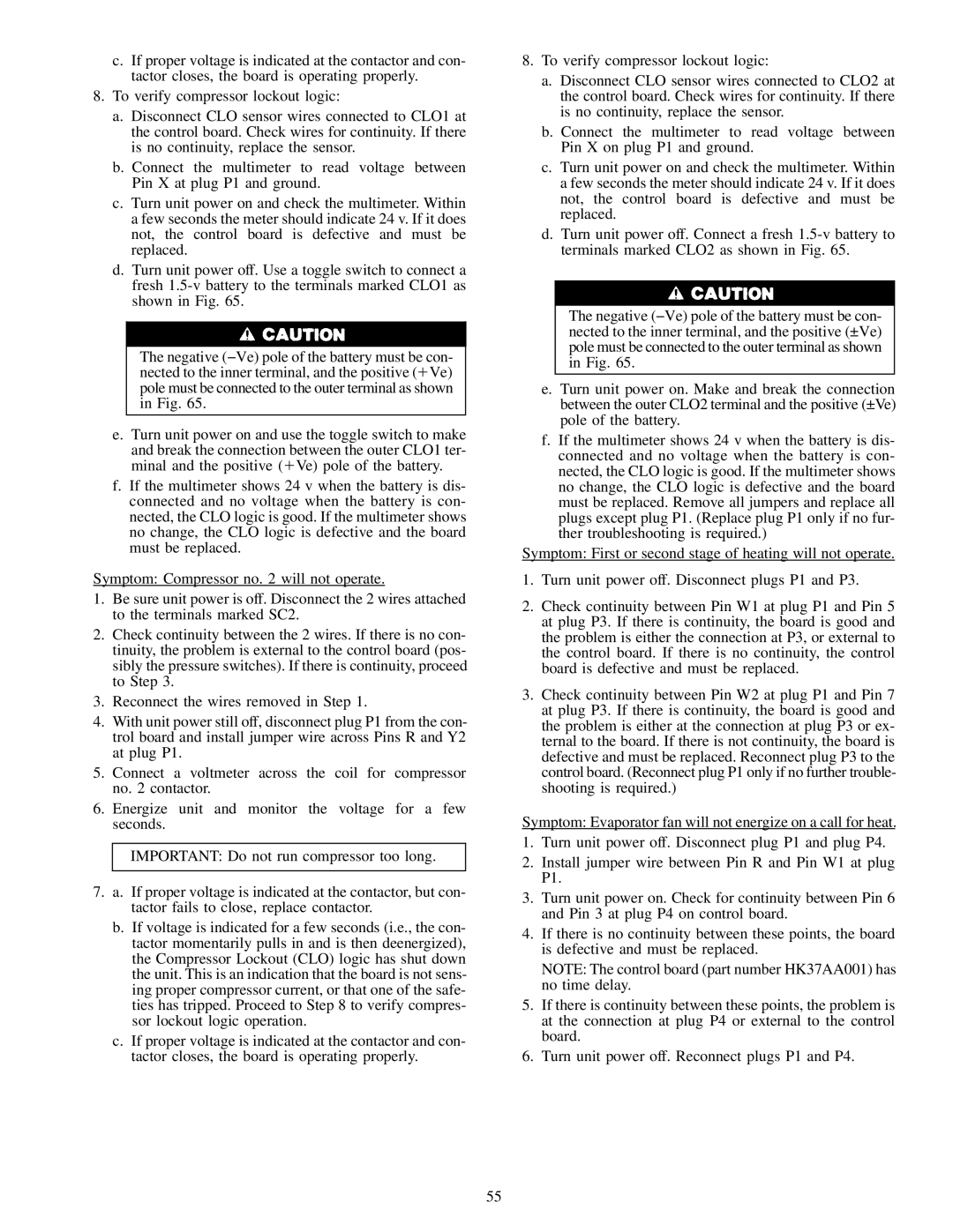 Carrier NP034-074 specifications 