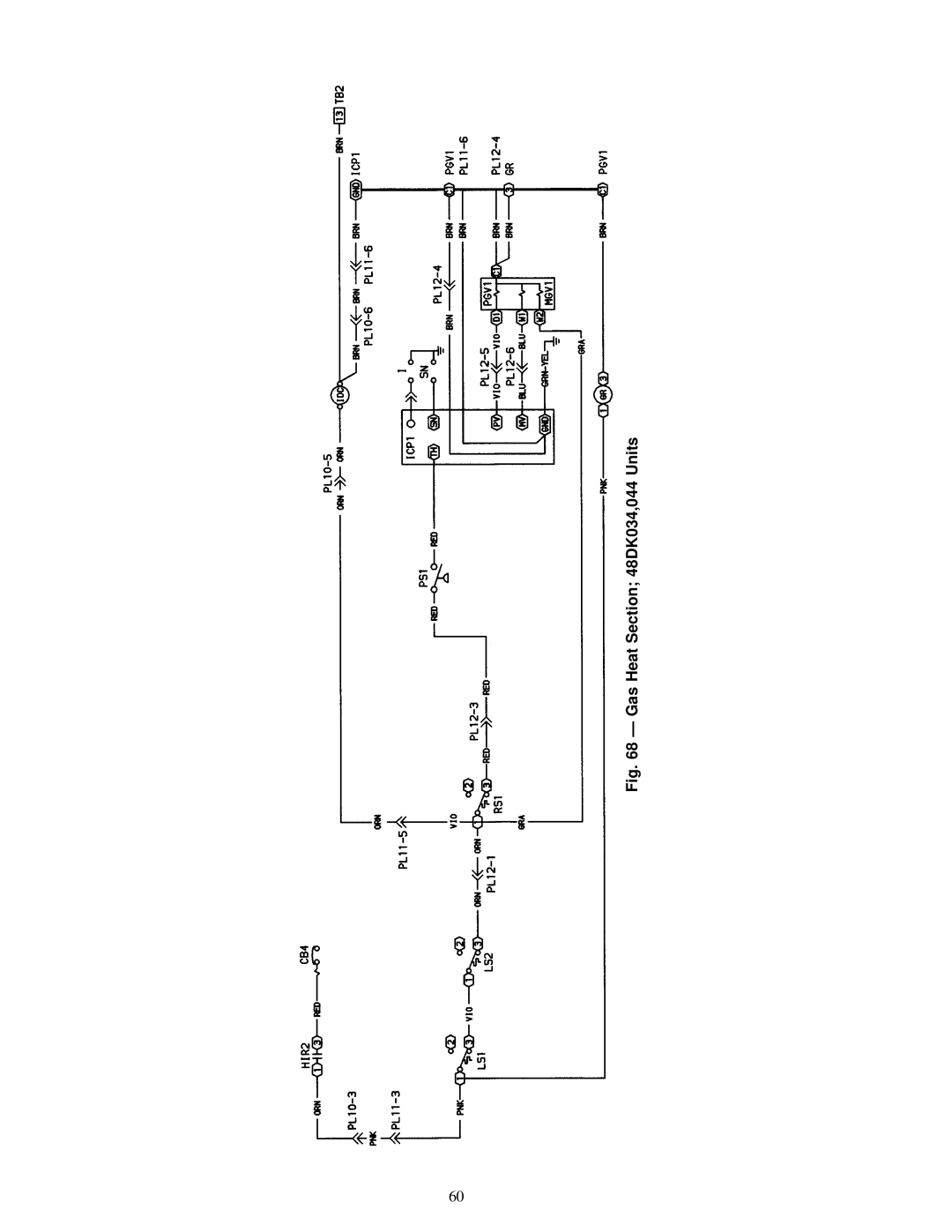 Carrier NP034-074 specifications Gas Heat DK034,044 Units 