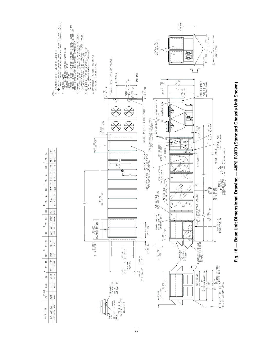 Carrier P4, P5030-100, P3, 48P2 installation instructions A48-8619 