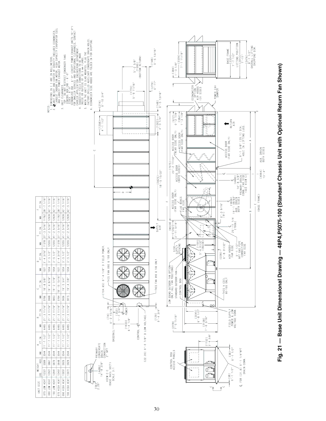 Carrier 48P2, P5030-100, P3, P4 installation instructions A48-8622 