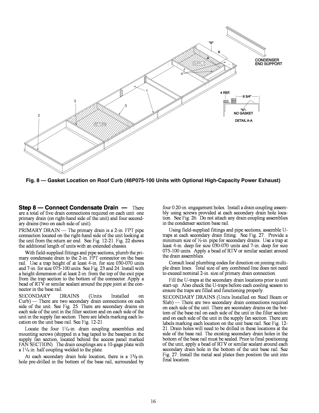 Carrier P5030-100, P3, 48P2, P4 installation instructions 