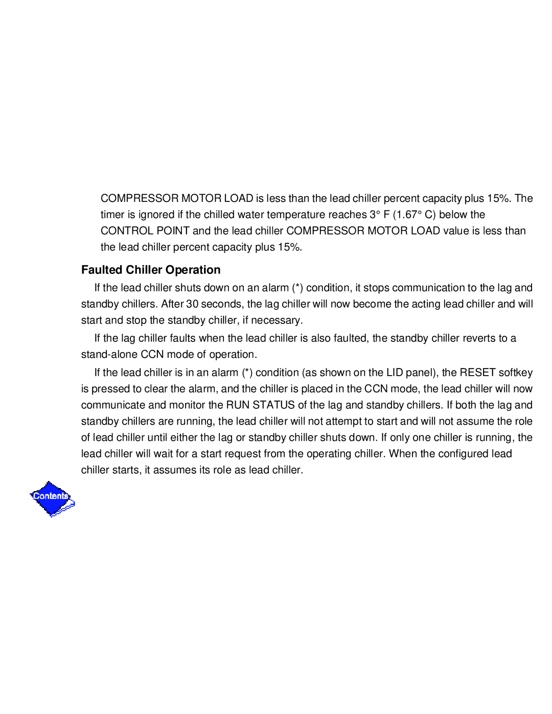 Carrier PC211 specifications Faulted Chiller Operation 