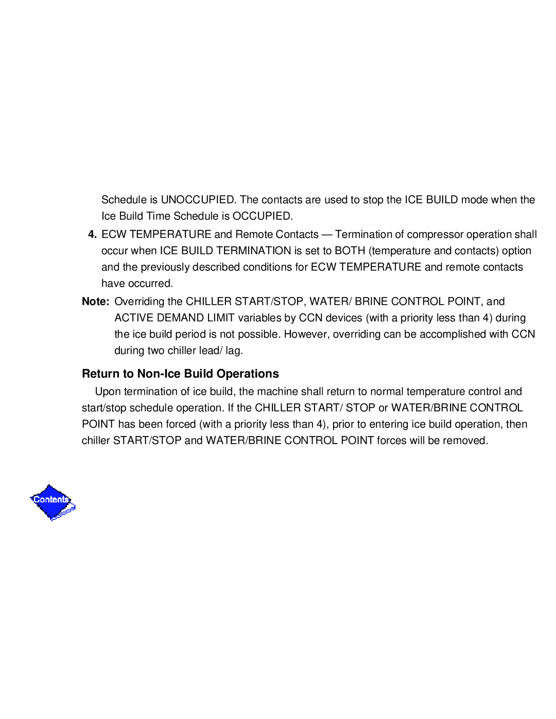 Carrier PC211 specifications Return to Non-Ice Build Operations 