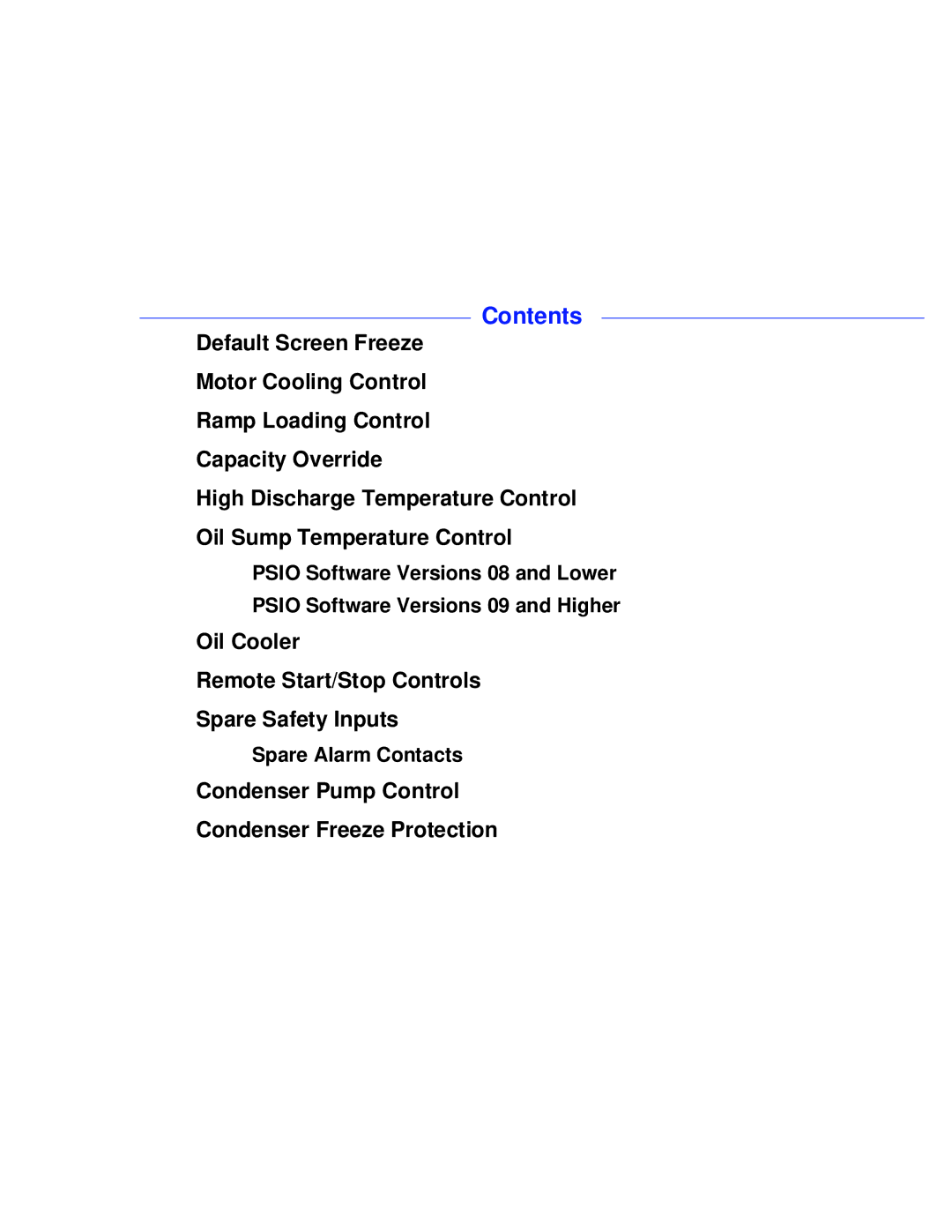 Carrier PC211 specifications Oil Cooler Remote Start/Stop Controls Spare Safety Inputs, Spare Alarm Contacts 