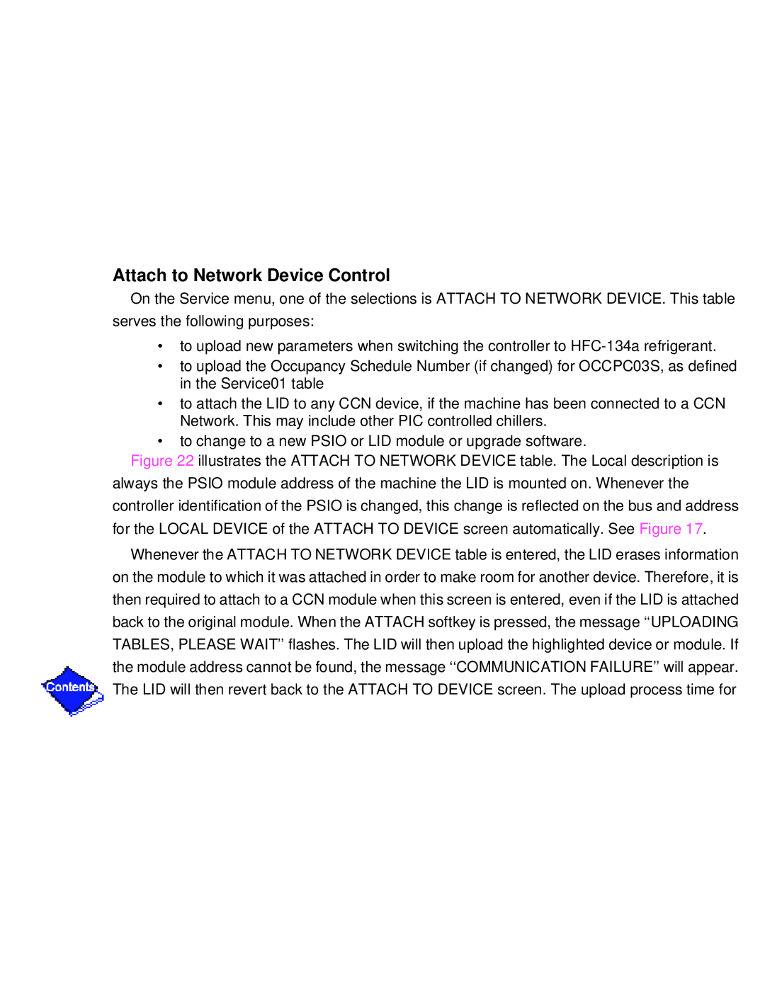 Carrier PC211 specifications Attach to Network Device Control 