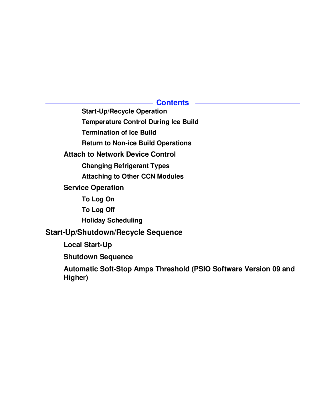 Carrier PC211 specifications Attach to Network Device Control, Service Operation, To Log On To Log Off Holiday Scheduling 