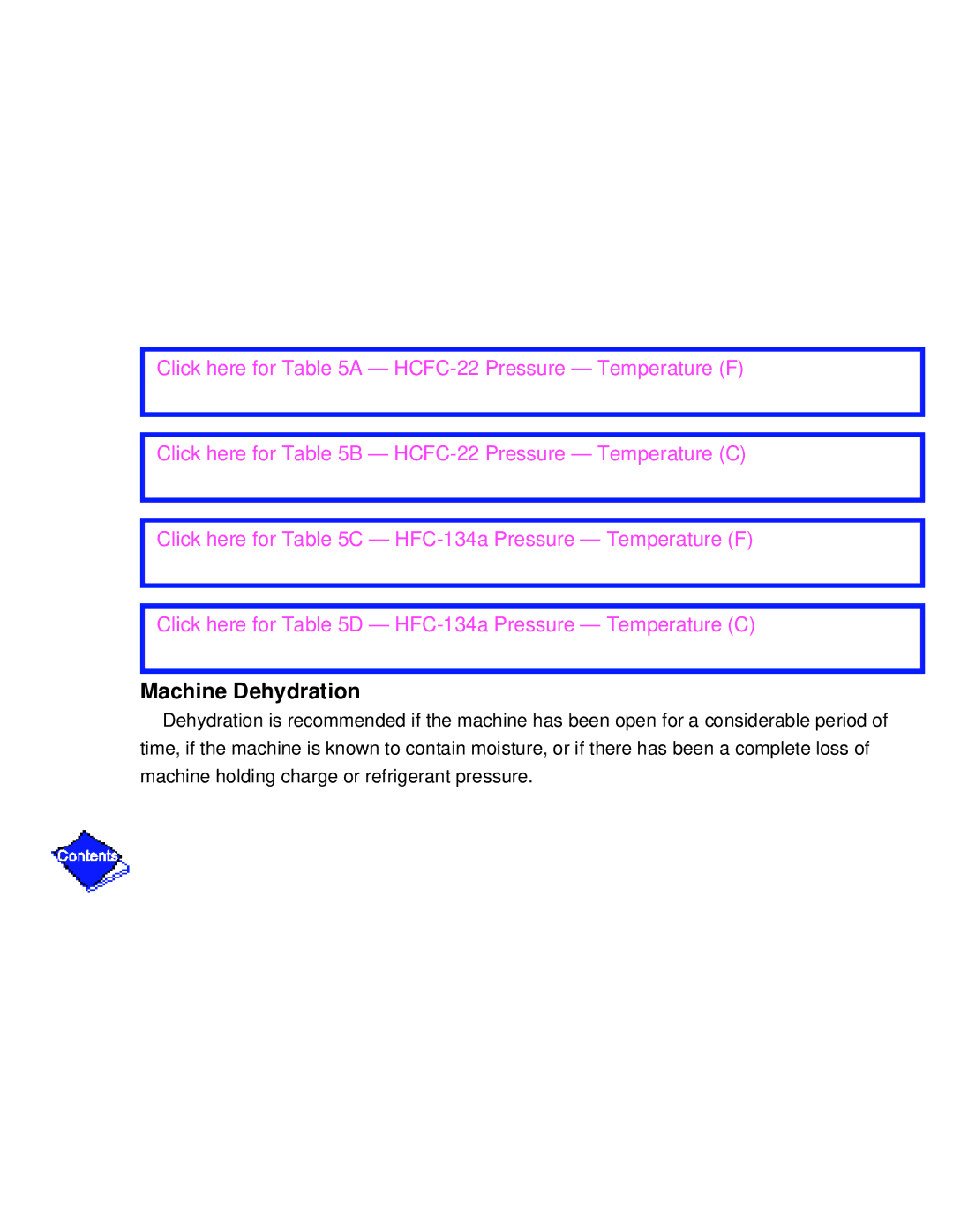 Carrier PC211 specifications Machine Dehydration 