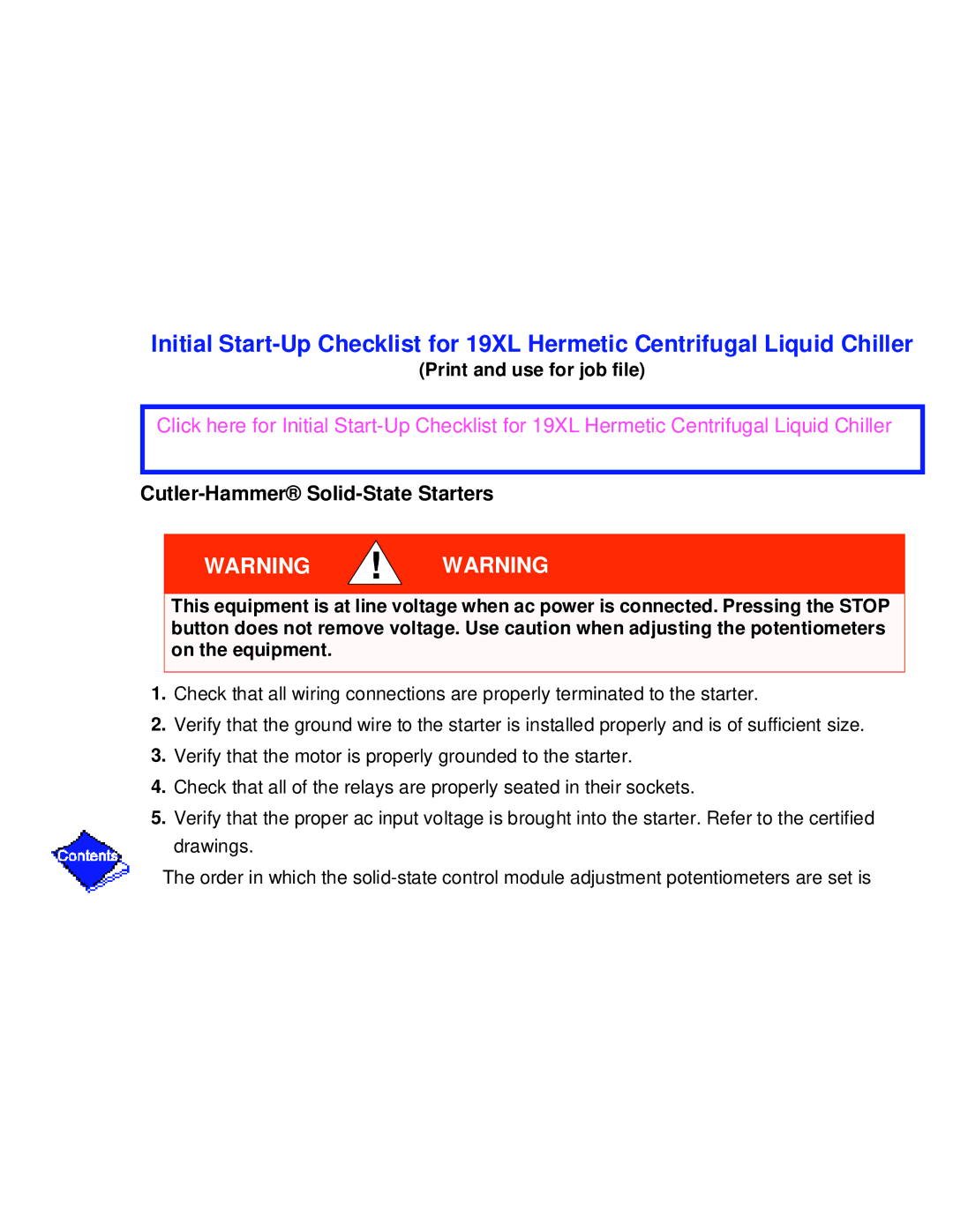 Carrier PC211 specifications Cutler-Hammer Solid-State Starters, Print and use for job file 