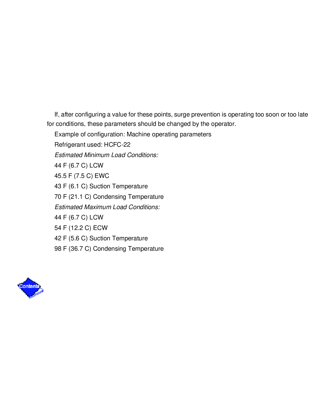 Carrier PC211 specifications Estimated Maximum Load Conditions 