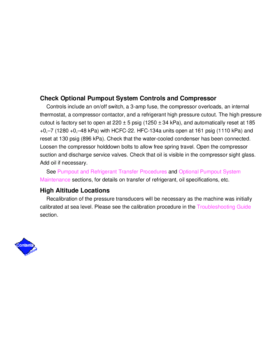 Carrier PC211 specifications Check Optional Pumpout System Controls and Compressor, High Altitude Locations 