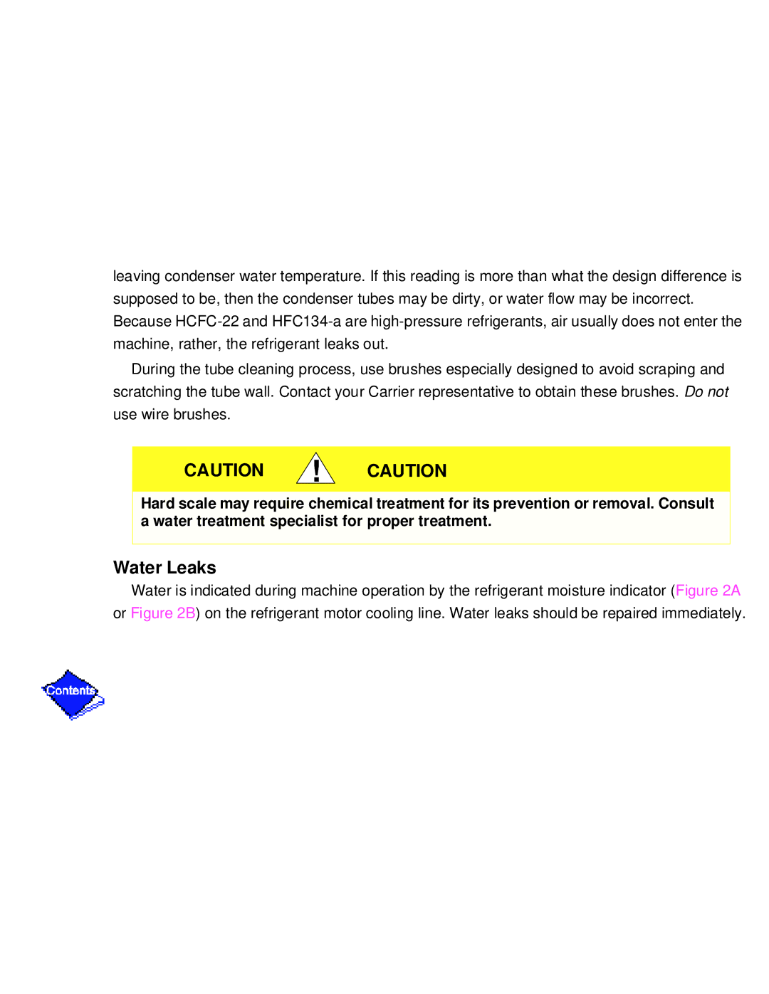 Carrier PC211 specifications Water Leaks 