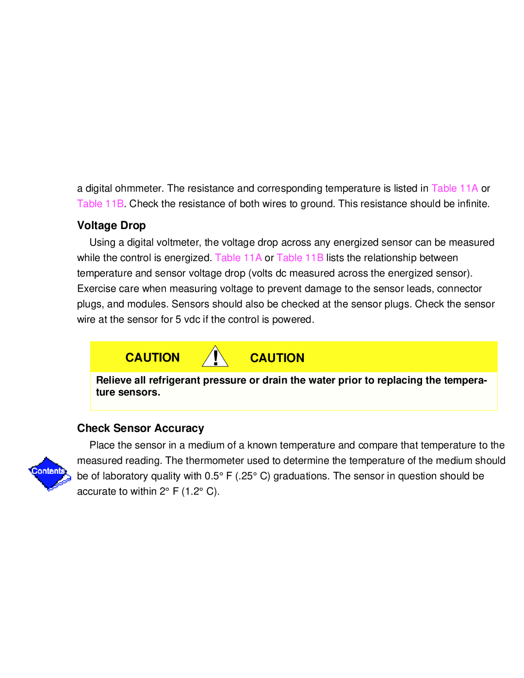 Carrier PC211 specifications Voltage Drop 