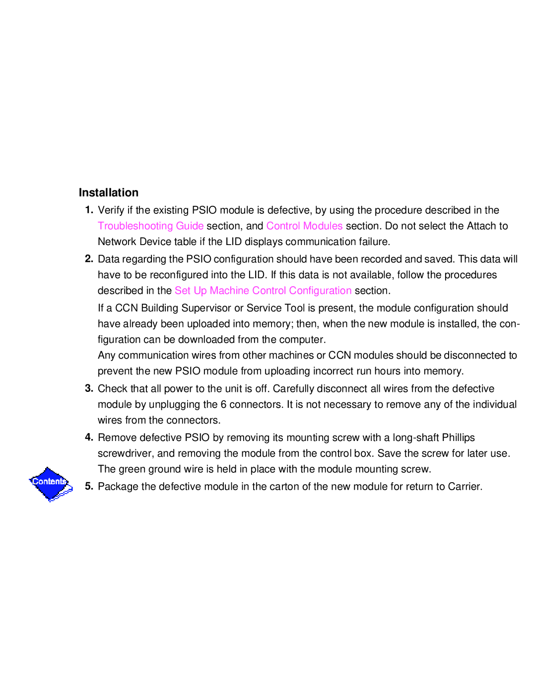 Carrier PC211 specifications Installation 