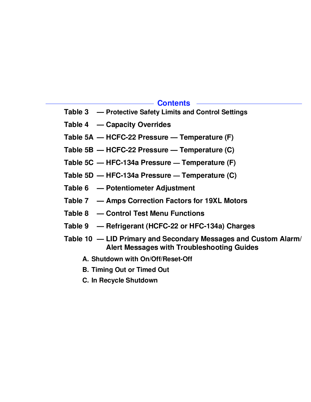 Carrier PC211 specifications HCFC-22 Pressure Temperature F, HCFC-22 Pressure Temperature C, Potentiometer Adjustment 