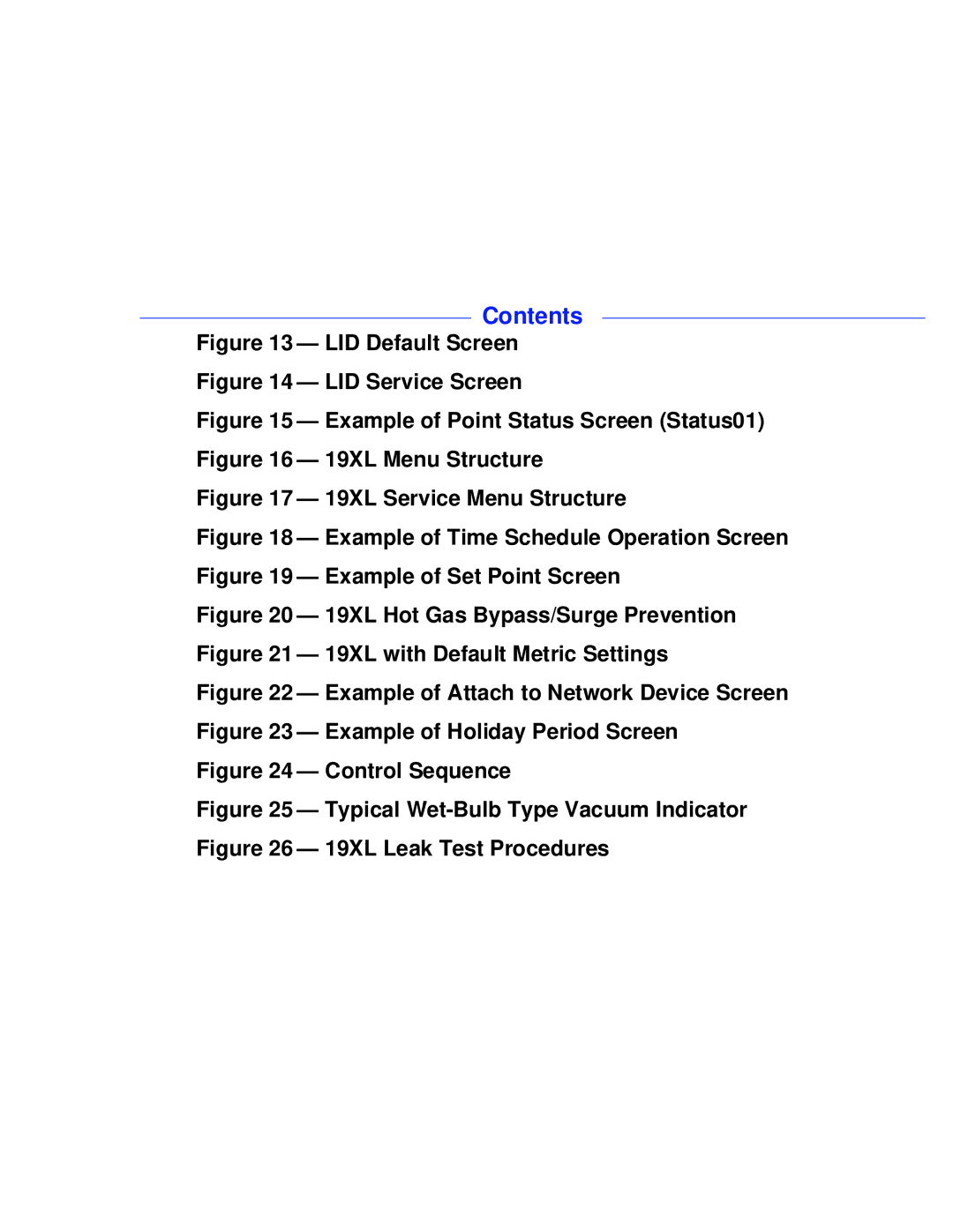 Carrier PC211 specifications LID Default Screen 