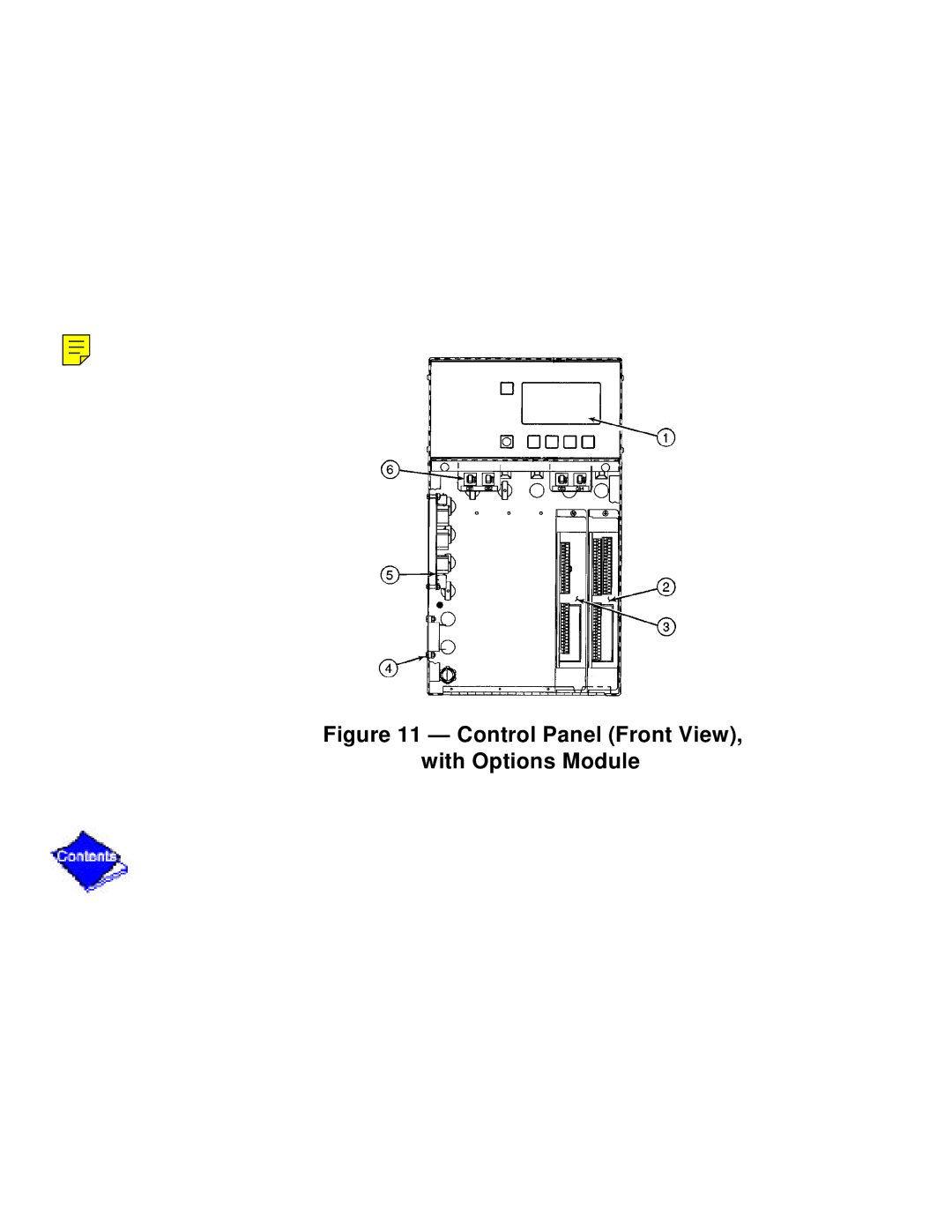 Carrier PC211 specifications Control Panel Front View With Options Module 