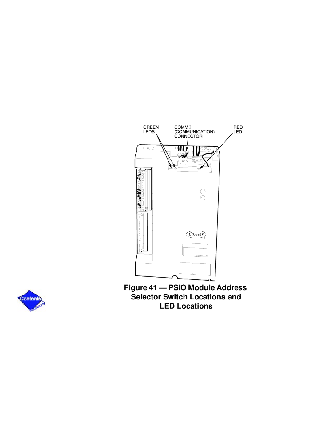 Carrier PC211 specifications Psio Module Address Selector Switch Locations LED Locations 