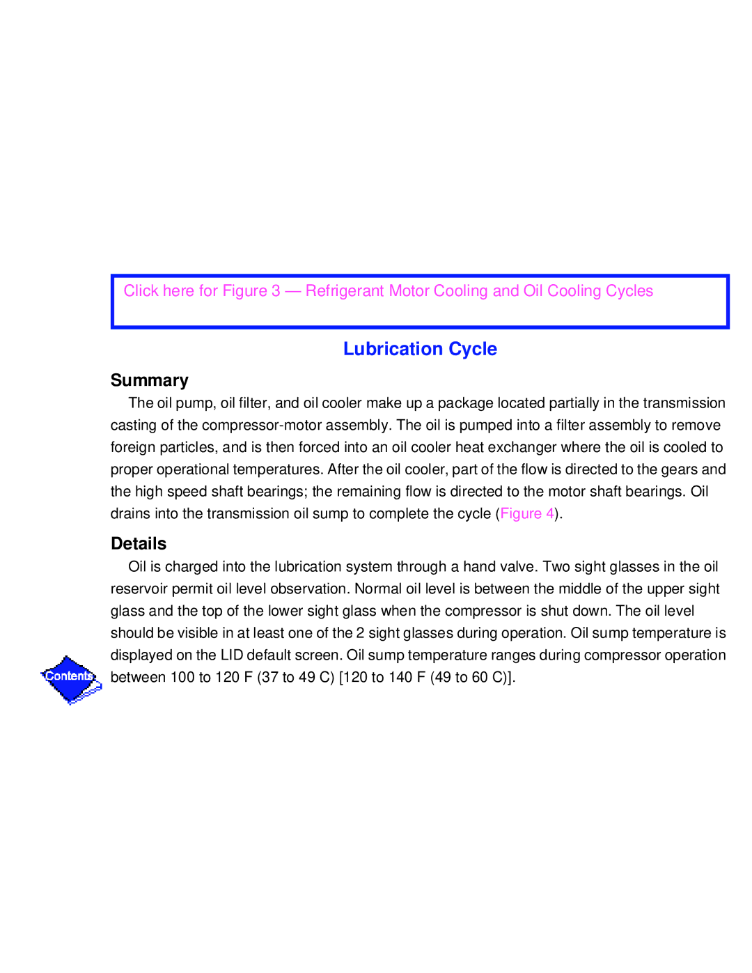 Carrier PC211 specifications Lubrication Cycle, Summary 