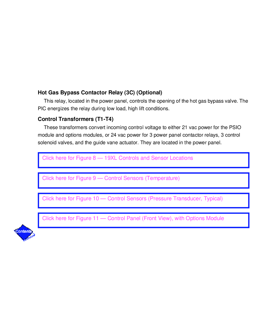 Carrier PC211 specifications Hot Gas Bypass Contactor Relay 3C Optional, Control Transformers T1-T4 